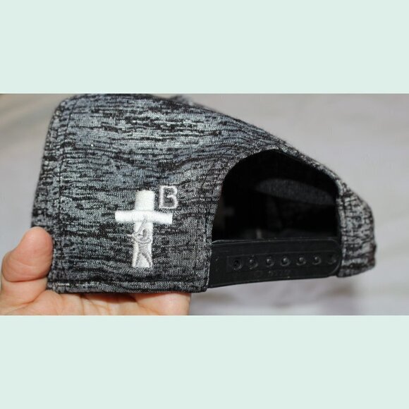 Baseball Truth Black and white Heather Snap Back Hat embroidered logo Troy Silva - Picture 10 of 10